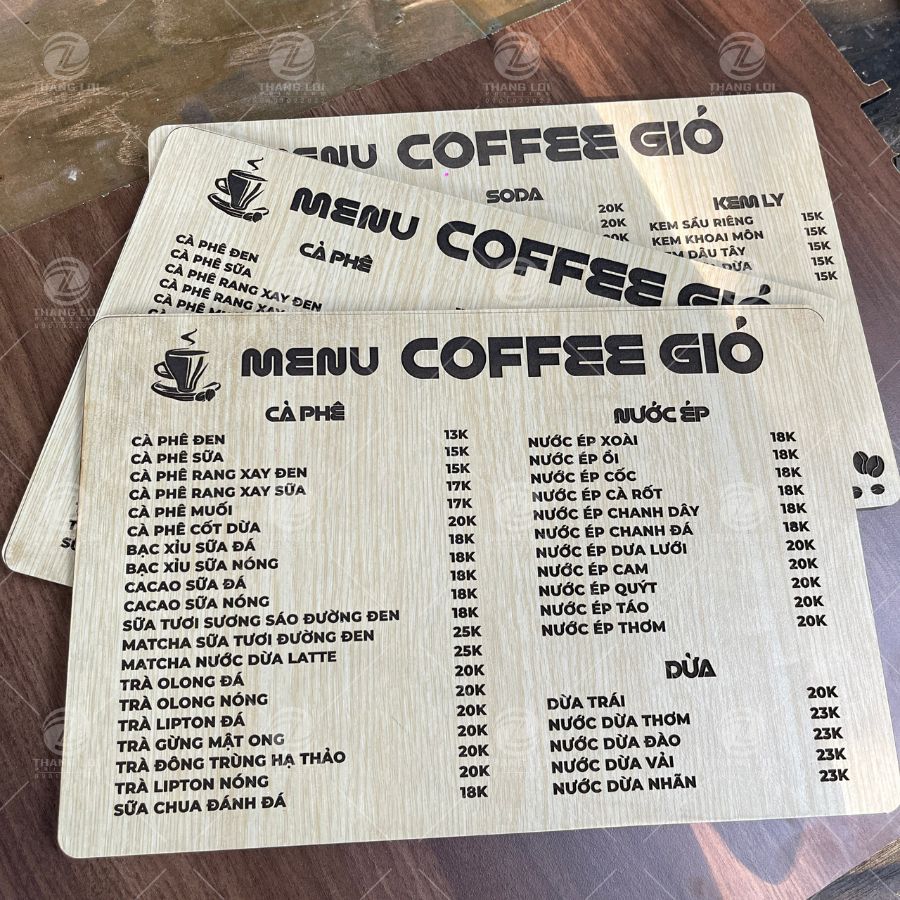 in menu gỗ quy nhơn