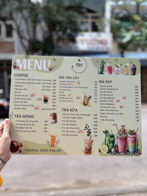In menu giá rẻ - đa dạng mọi chất liệu